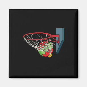 Basketball Weihnachten Pajama Cool Sport X-mas Bal Magnet