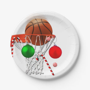 Basketball Weihnachten Pappteller