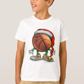Basketball-Weihnachten T-Shirt (Vorderseite)