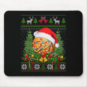 Basketball Weihnachten Ugly Familiengeschenke Spor Mousepad