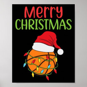 Basketball Weihnachten Weihnachten Weihnachten Wei Poster