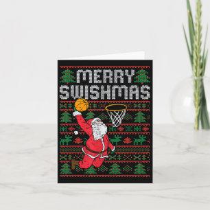 Basketball Weihnachten Weihnachten Weihnachtsmanns Karte