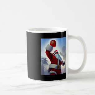 Basketball Weihnachten Weihnachtsmann Dunkelheit f Kaffeetasse
