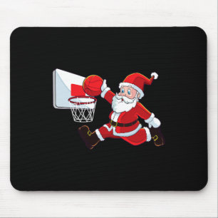 Basketball Weihnachten Weihnachtsmann Slam Dunk Me Mousepad