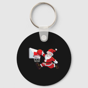 Basketball Weihnachten Weihnachtsmann Slam Dunk Me Schlüsselanhänger