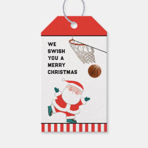 Basketball-Weihnachts-Geschenkanhänger Geschenkanhänger
