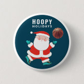 Basketball Weihnachts-Kleine Geschenk Button (Vorderseite)