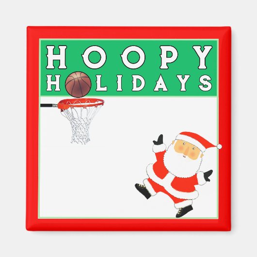 Basketball Weihnachts-Kleine Geschenk Magnet (Vorne)