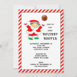 Basketball Weihnachts-Party Einladung