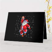 Basketball Weihnachts-Shirt Männer Boys Basketball Karte (Gelbe Blume)