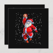 Basketball Weihnachts-Shirt Männer Boys Basketball Save The Date (Vorne/Hinten)