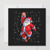 Basketball Weihnachts-Shirt Männer Boys Basketball Save The Date (Rückseite)