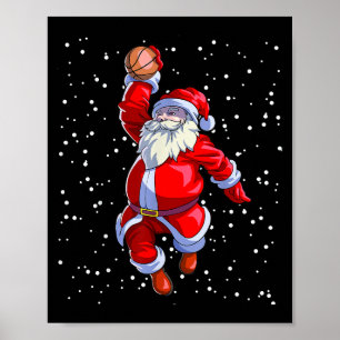 Basketball-Weihnachts-Shirt Männer Jungen Basketba Poster
