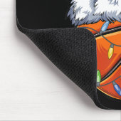 Basketball Weihnachts-Weihnachtsmannmütze - Spaß B Mousepad (Ecke)