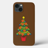 Basketball Weihnachtsbaum Case-Mate iPhone Hülle (Rückseite)