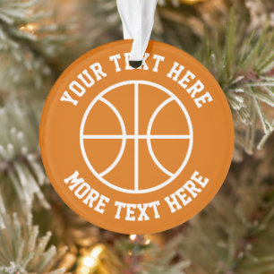 Basketball-Weihnachtsbaum-Foto-Ornament-Geschenk Ornament