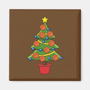 Basketball Weihnachtsbaum Magnet
