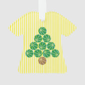 Basketball Weihnachtsbaum Ornament (Rückseite)