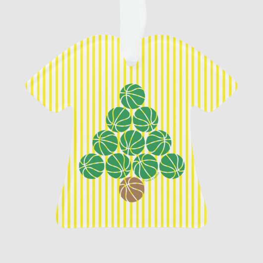 Basketball Weihnachtsbaum Ornament (Vorderseite)