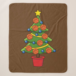 Basketball Weihnachtsbaum Sherpadecke
