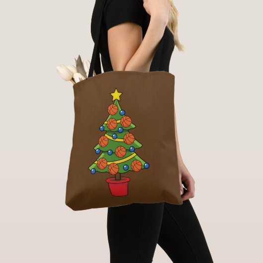 Basketball Weihnachtsbaum Tasche (Von Nahem)