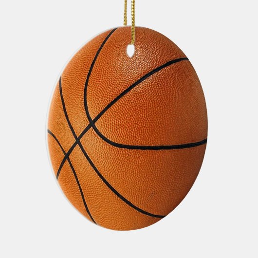 Basketball-Weihnachtsbaum-Verzierung Keramik Ornament (Rechts)