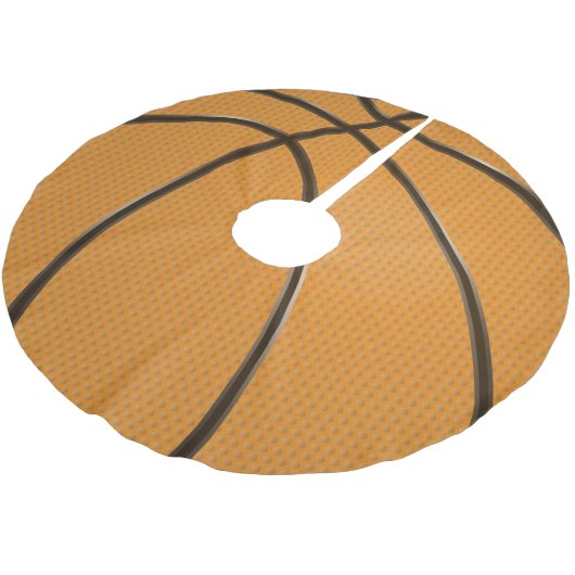 Basketball Weihnachtsbaumrock Polyester Weihnachtsbaumdecke (Schrägansicht)