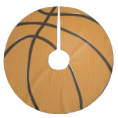 Basketball Weihnachtsbaumrock Polyester Weihnachtsbaumdecke (Vorderseite)