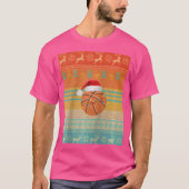 Basketball Weihnachtsfeiertage T-Shirt (Vorderseite)
