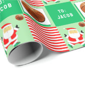 Basketball Weihnachtsgeschenk Geschenkpapier (Rolleneckpunkt)