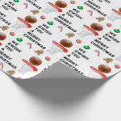 Basketball Weihnachtsgeschenk Geschenkpapier (Ecke)