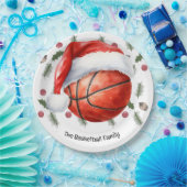 Basketball Weihnachtsgeschenk Pappteller (Party)