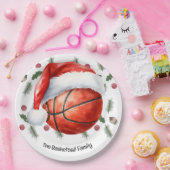 Basketball Weihnachtsgeschenk Pappteller (Party)