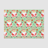 Basketball Weihnachtsgeschenk Seidenpapier (Vorderseite)