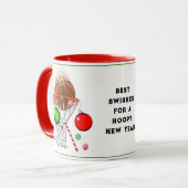 Basketball Weihnachtsgeschenk Tasse (Vorderseite Links)