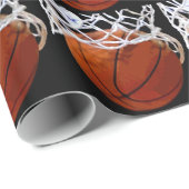 Basketball Weihnachtsgeschenk Umschlagpapier Geschenkpapier (Rolleneckpunkt)