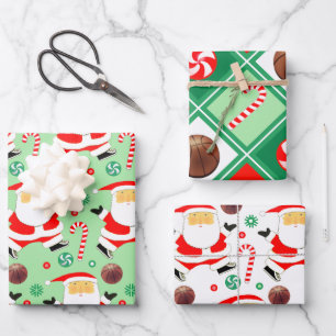 Basketball-Weihnachtsgeschenk-Verpackungspapier Geschenkpapier Set