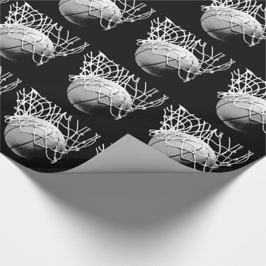 Basketball Weihnachtsgeschenk Wrap Geschenkpapier (Ecke)