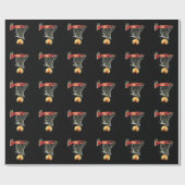 Basketball Weihnachtsgeschenk Wrap Geschenkpapier (Flach)