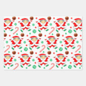 Basketball Weihnachtsgeschenk Wrapping Paper Geschenkpapier Set (Vorderseite 3)
