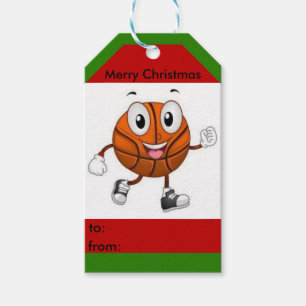 Basketball-Weihnachtsgeschenkumbau Geschenkanhänger