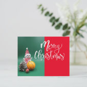 Basketball Weihnachtskarte Postkarte (Stehend Vorderseite)