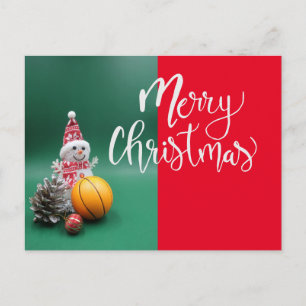 Basketball Weihnachtskarte Postkarte
