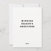 Basketball Weihnachtskarten Feiertagskarte (Rückseite)