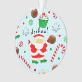Basketball-Weihnachtskollektion Ornament (Vorderseite)