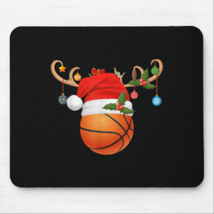 Basketball Weihnachtsmann Rentier Weihnachtsmannmü Mousepad