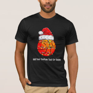 Basketball Weihnachtsmannmütze Weihnachten Weihnac T-Shirt