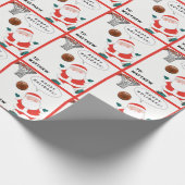 Basketball Weihnachtspapier Geschenkpapier (Ecke)