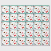 Basketball Weihnachtspapier Geschenkpapier (Flach)