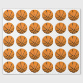 Basketball Weihnachtspapier Geschenkpapier (Flach)